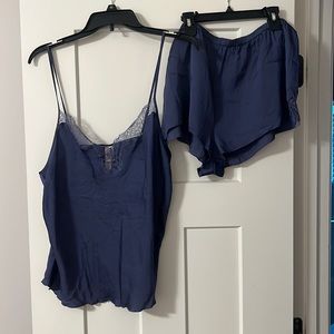Victoria secret xl navy blue sleep set